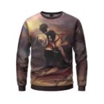 Ace And Luffy Heartbreaking Scene Fan Art Crewneck Sweater