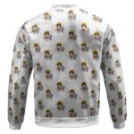 Adorable Luffy And Chopper Chibi Pattern Bomber Jacket