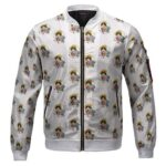 Adorable Luffy And Chopper Chibi Pattern Bomber Jacket