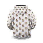 Adorable Luffy And Chopper Chibi Pattern Zip Up Hoodie Jacket
