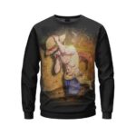 Amazing Straw Hat Luffy Sideview Artwork Sweatshirt