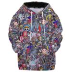 Awesome One Piece All Logos Collage Kids Hoodie