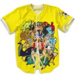 One Piece Straw Hat Pirate Crew Yellow Baseball Jersey