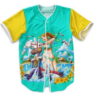 One Piece Nami Art Design Fashionable Baseball Jersey