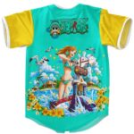 One Piece Nami Art Design Fashionable Baseball Jersey