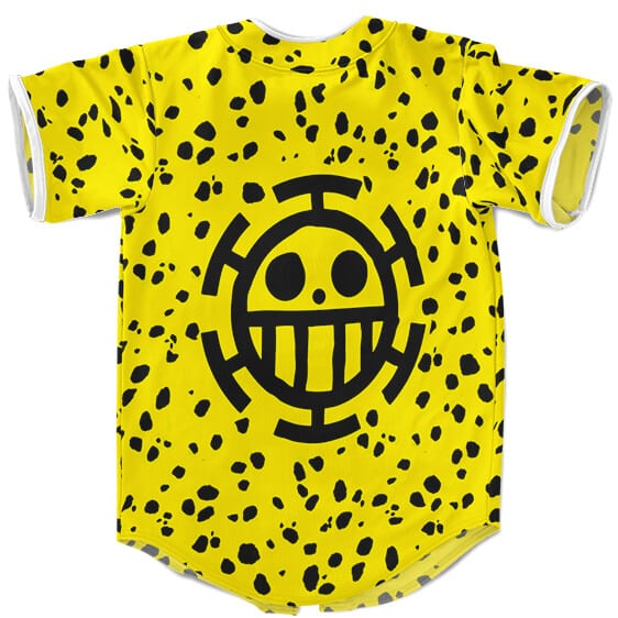 One Trafalgar Law Costume Design Yellow Baseball Shirt