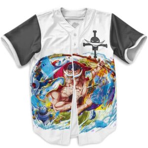One Piece Whitebeard Art Design Supercool Baseball Jersey