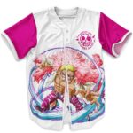 Stylish Donquixote Doflamingo One Piece Baseball Uniform