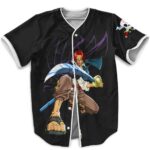 Red Haired Shanks Design One Piece Black Baseball Jersey