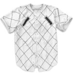 Cool White Demon Bamboo Vergo One Piece Baseball Uniform