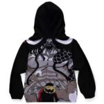 Beast Kaido Luffy Staredown One Piece Kids Hoodie