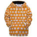 Bepo Cute Face Pattern Hearts Pirates Kids Hoodie