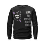 Brook The Gentleman Skeleton Fanclub Black Crewneck Sweater