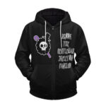 Brook The Gentleman Skeleton Fanclub Black Zip Up Hoodie