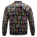 Chibi Straw Hat Pirate Members Pattern Bomber Jacket
