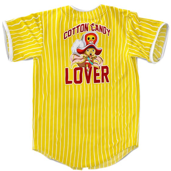 Cotton Candy Lover Tony Tony Chopper Yellow Baseball Shirt