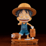 Cute Chibi Kid Luffy Meat Lover One Piece Toy Figurine