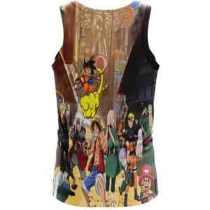 Death Note Naruto One Piece Dragonball Anime Characters Cool Tank Top