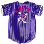 Devil Child Nico Robin Striped One Piece Baseball Uniform