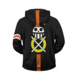 Donquixote Rosinante Corazon Logo Black Zipper Hoodie