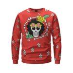 Dressrosa Arc Brook Floral Pattern Red Crewneck Sweater