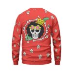 Dressrosa Arc Brook Floral Pattern Red Crewneck Sweater