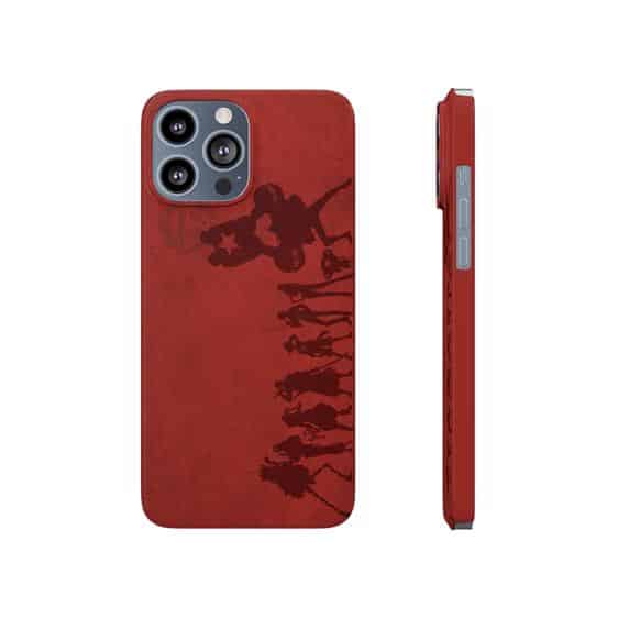 East Blue Straw Hat Crew Red Silhouette iPhone 13 Cover