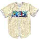Fashionable One Piece Logo Design Baseball Uniform