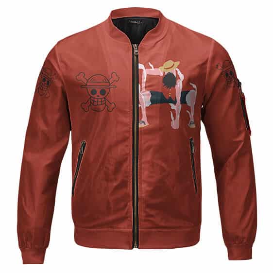 Fierce Monkey D. Luffy Gear Second Red Bomber Jacket
