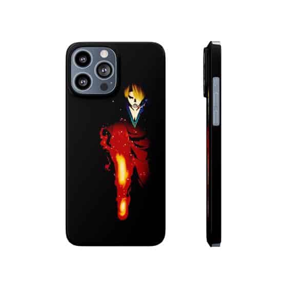 Fiery Vinsmoke Sanji Livid Aura iPhone 13 Fitted Cover