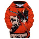 Fire Fist Portgas D. Ace Attack Orange Kids Hoodie