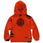 Fire Fist Portgas D. Ace Attack Orange Kids Hoodie
