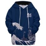 Great Wave Kanagawa Thousand Sunny Kids Hoodie