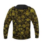 Heart Pirates Jolly Roger Skull Pattern Cool Yellow Hoodie
