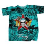 Iron Man Franky Skull Logo Manga Strips Art Tees