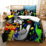 Iron Man Franky Straw Hat Shipwright Vibrant Bedding Set