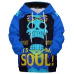 It's My Soul SK Brook Straw Hat Blue Kids Hoodie