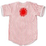 Jinbe Knight Of The Sea Helmsman Striped Baseball Shirt