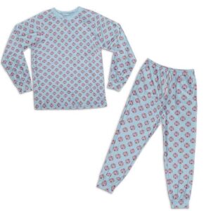 Jinbe Knight Of The Sea Logo Pattern Blue Pajamas Set