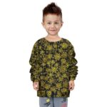Heart Pirates Skull Flag Pattern Kids Sweater