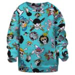 Straw Hat Pirates Skull Symbols Kids Sweatshirt