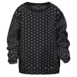 Straw Hat Skull Jolly Roger Pattern Kids Sweater