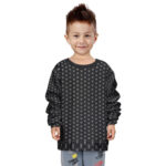 Straw Hat Skull Jolly Roger Pattern Kids Sweater