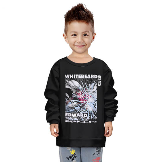 Whitebeard Edward Newgate Retro Wave Kids Sweater
