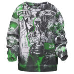 Roronoa Zoro Manga Strip Children Sweatshirt