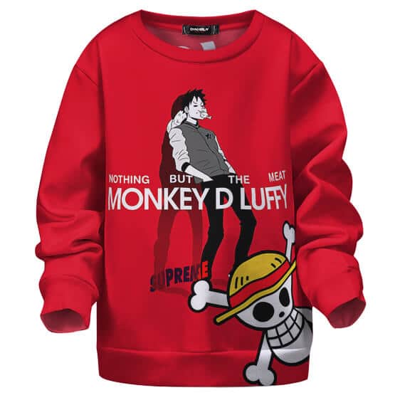 Monkey D. Luffy Supreme Red Children Sweatshirt