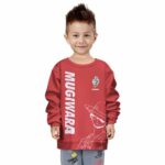 Mugiwara Crew Iconic Logos Red Kids Sweatshirt