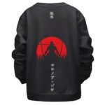 Roronoa Zoro Red Moon Minimalist Children Sweater