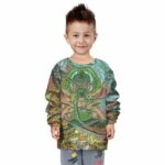 Asura Zoro Nine Sword Oriental Art Kids Sweatshirt