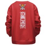 Straw Hat Pirate Classic Logo Red Kids Sweater